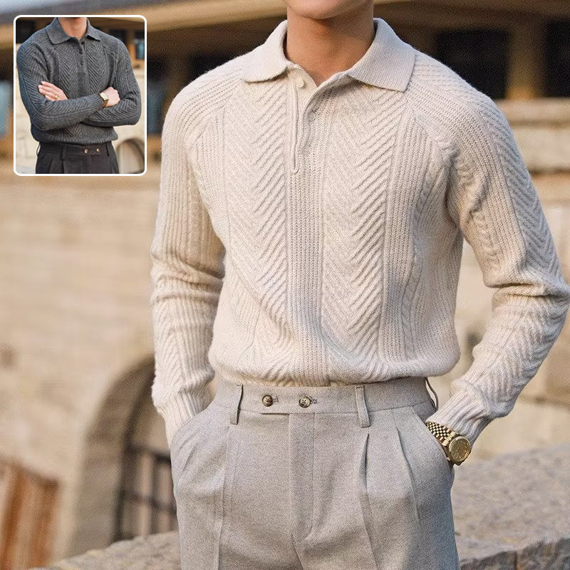 Kael - Lapel Strickpullover