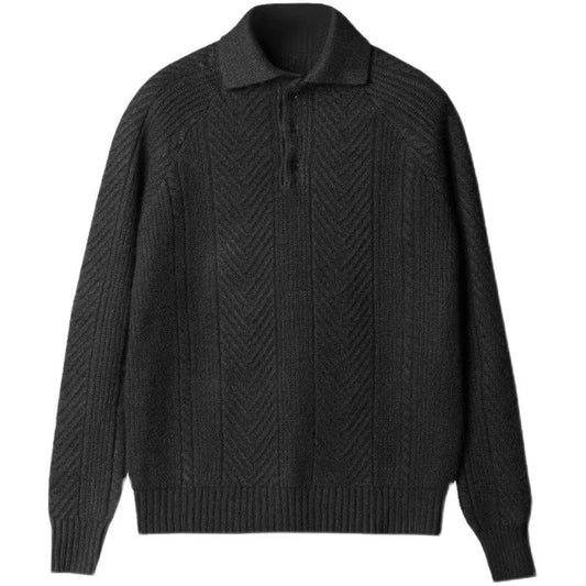 Kael - Lapel Strickpullover