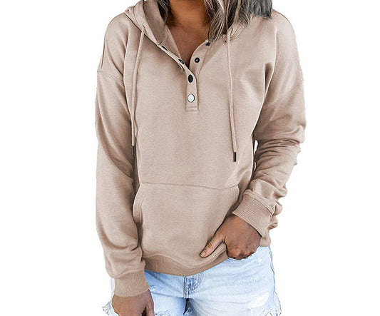 Liora Longsleeve Hoodie mit Kapuze und Taschen